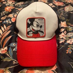 Disney Mickey Mouse Red and White Unisex SnapBack Hat